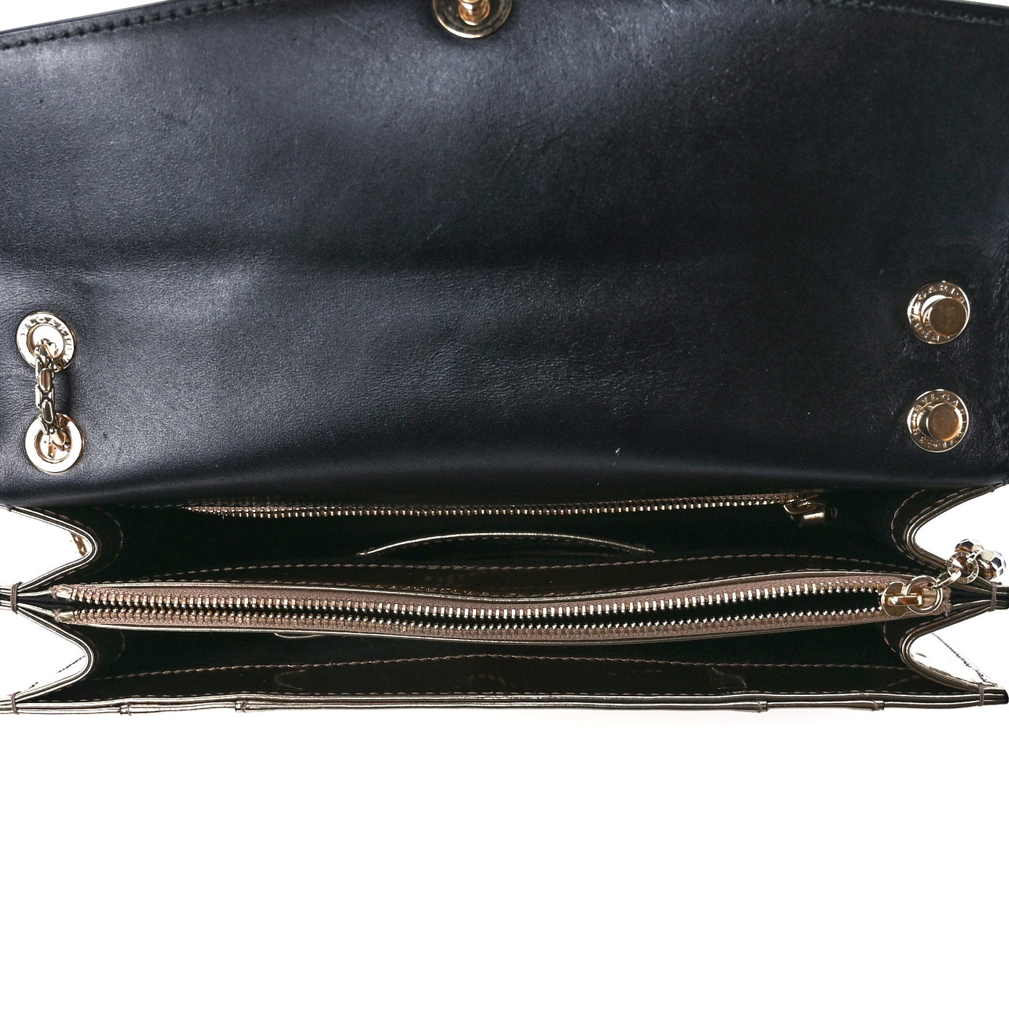 Metallic Calfskin Serpenti Forever Crossbody Bag Bronze