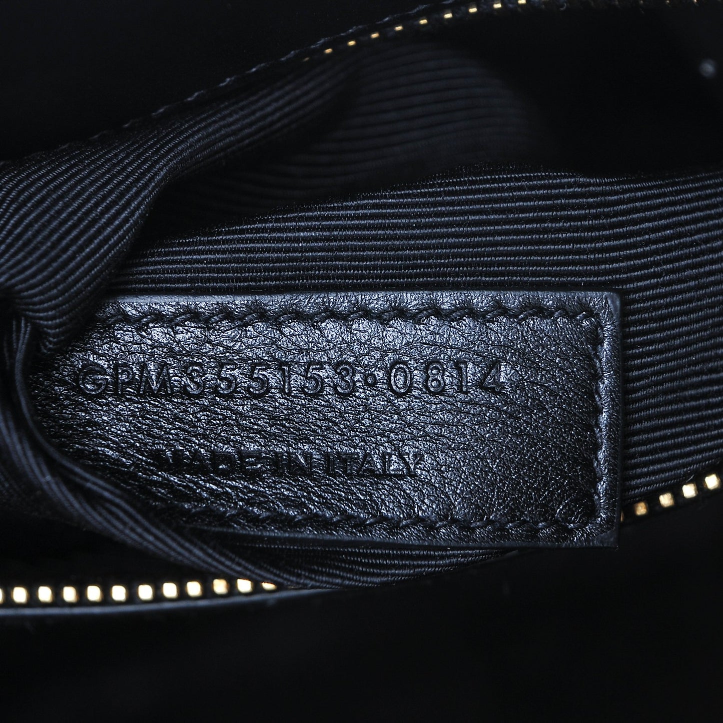 Calfskin Small Sac De Jour Black