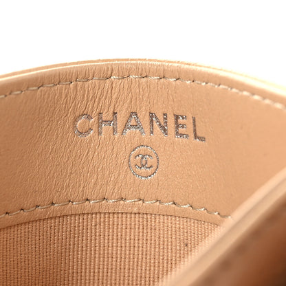 Chanel Caviar Quilted Card Holder Beige 6 of 9