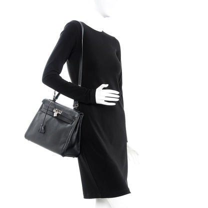 Hermes Epsom Kelly Retourne 32 Black 2 of 36