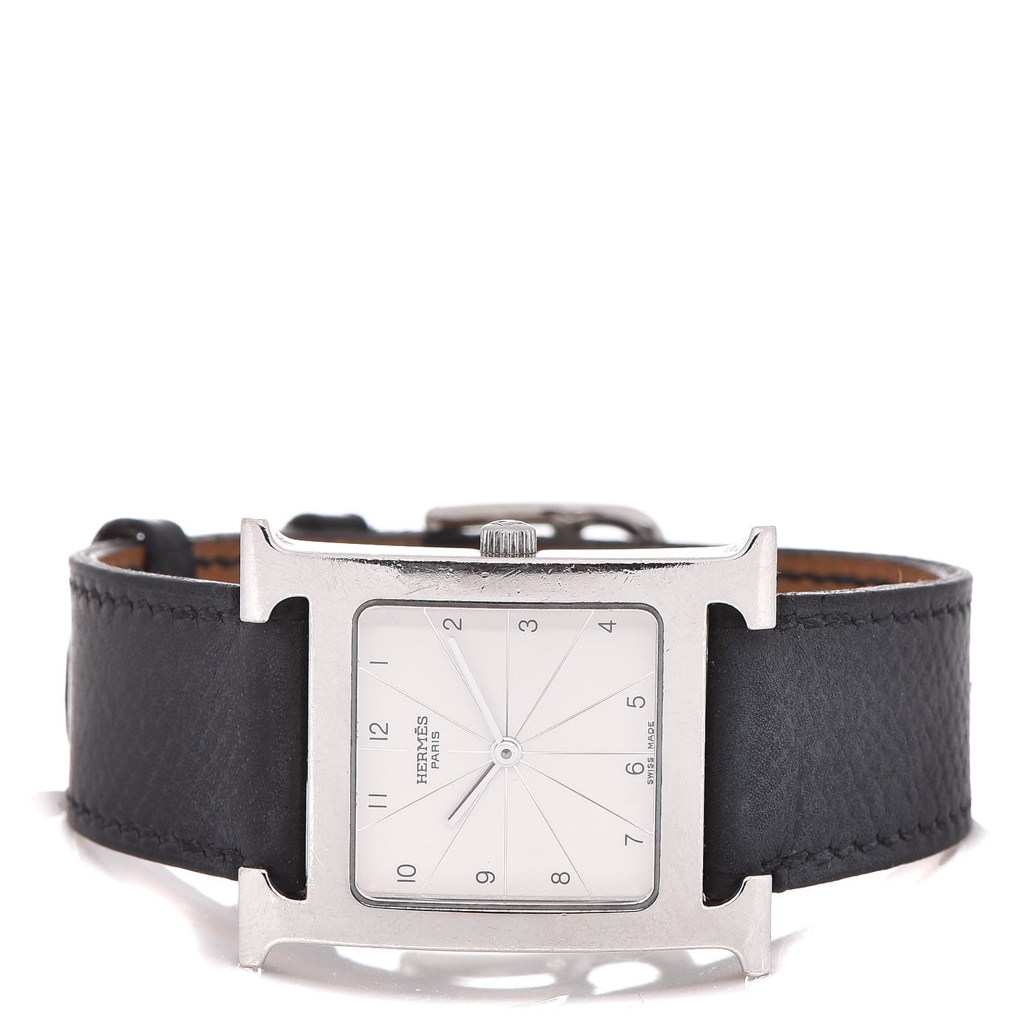 Stainless Steel Courchevel 26mm Heure H Hour Quartz Watch Noir
