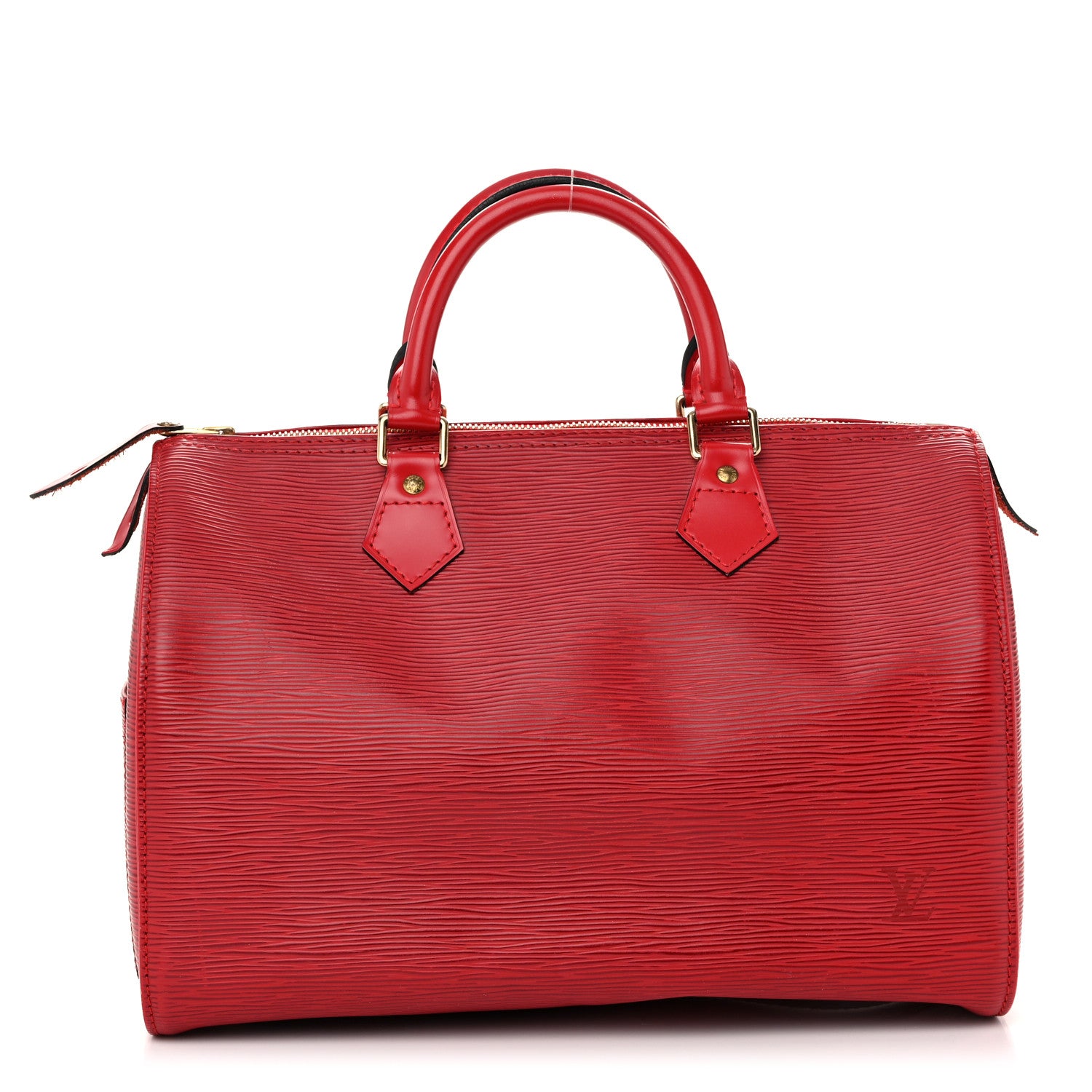 Louis Vuitton Epi Speedy 30 Castillan Red 1 of 14