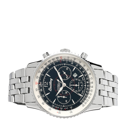 Breitling Stainless Steel 38mm Navitimer Montbrillant Chronograph Automatic Watch Black A41330 2 of 4