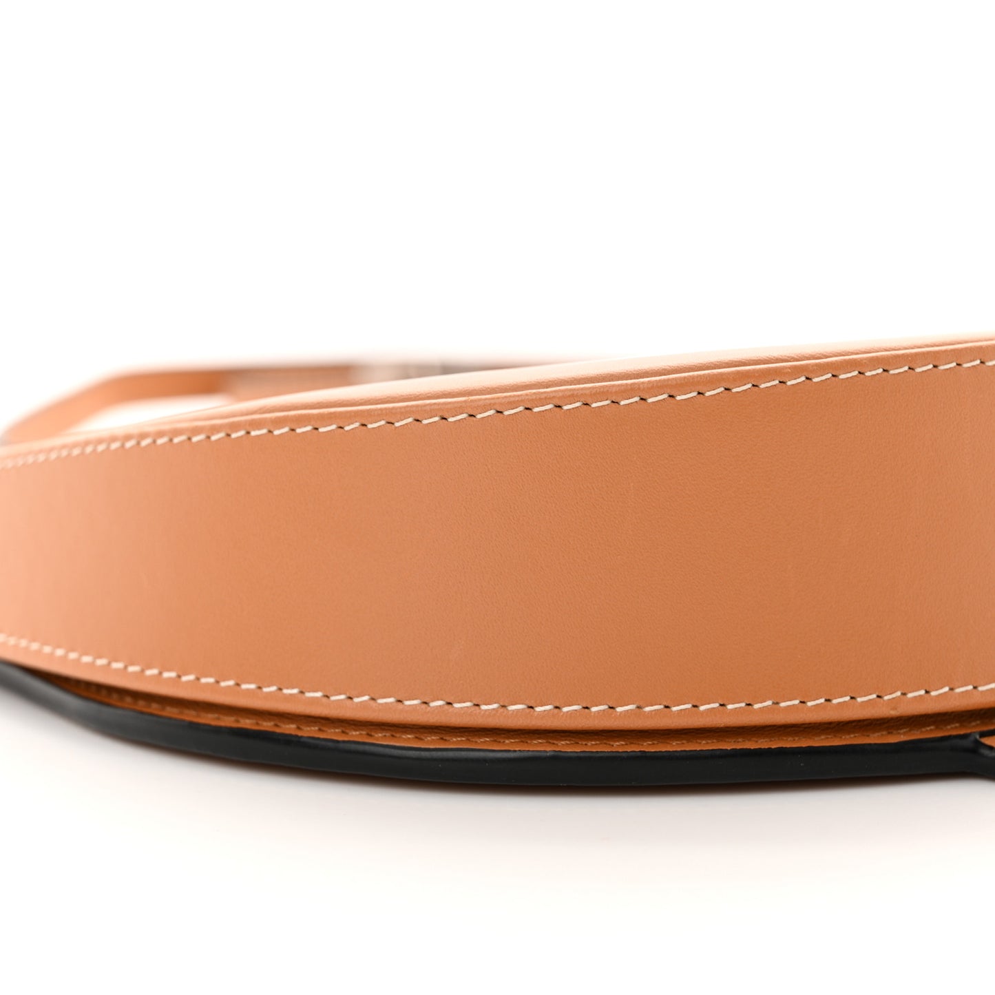 Soft Calfskin Heel Saddle Bag Tan