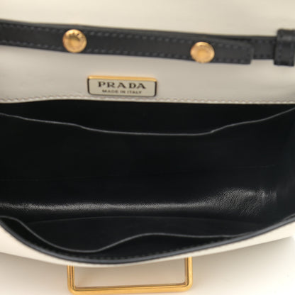 Prada City Calf Saffiano Astrology Cahier Bag Talco Black 5 of 9