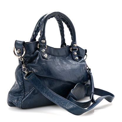 Balenciaga Agneau Giant 12 Silver Hardware Town Bleu Mineral 4 of 17