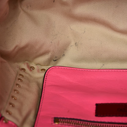 Valentino Garavani Vitello Small Rockstud Tote Fuxia Fluo 10 of 10