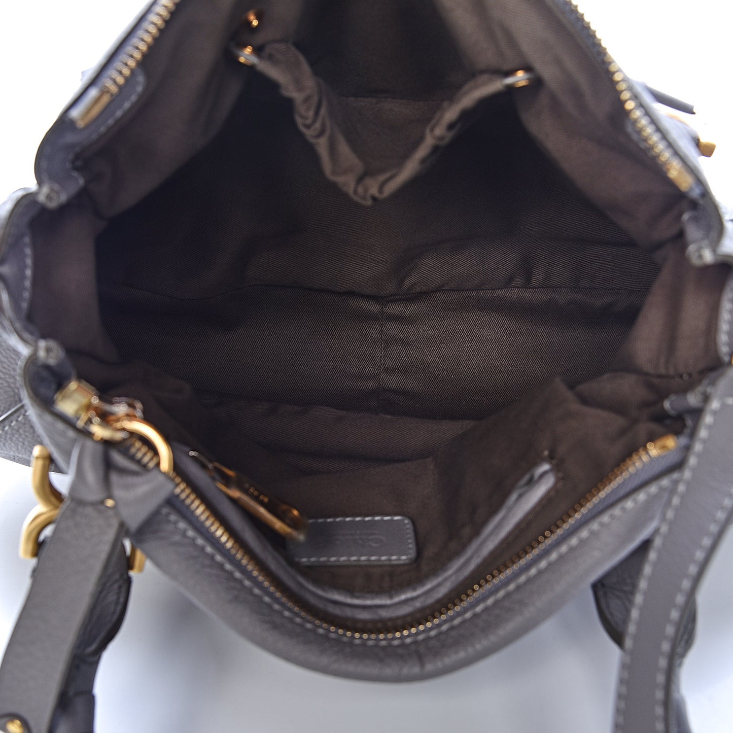 Calfskin Medium Marcie Satchel Cashmere Grey