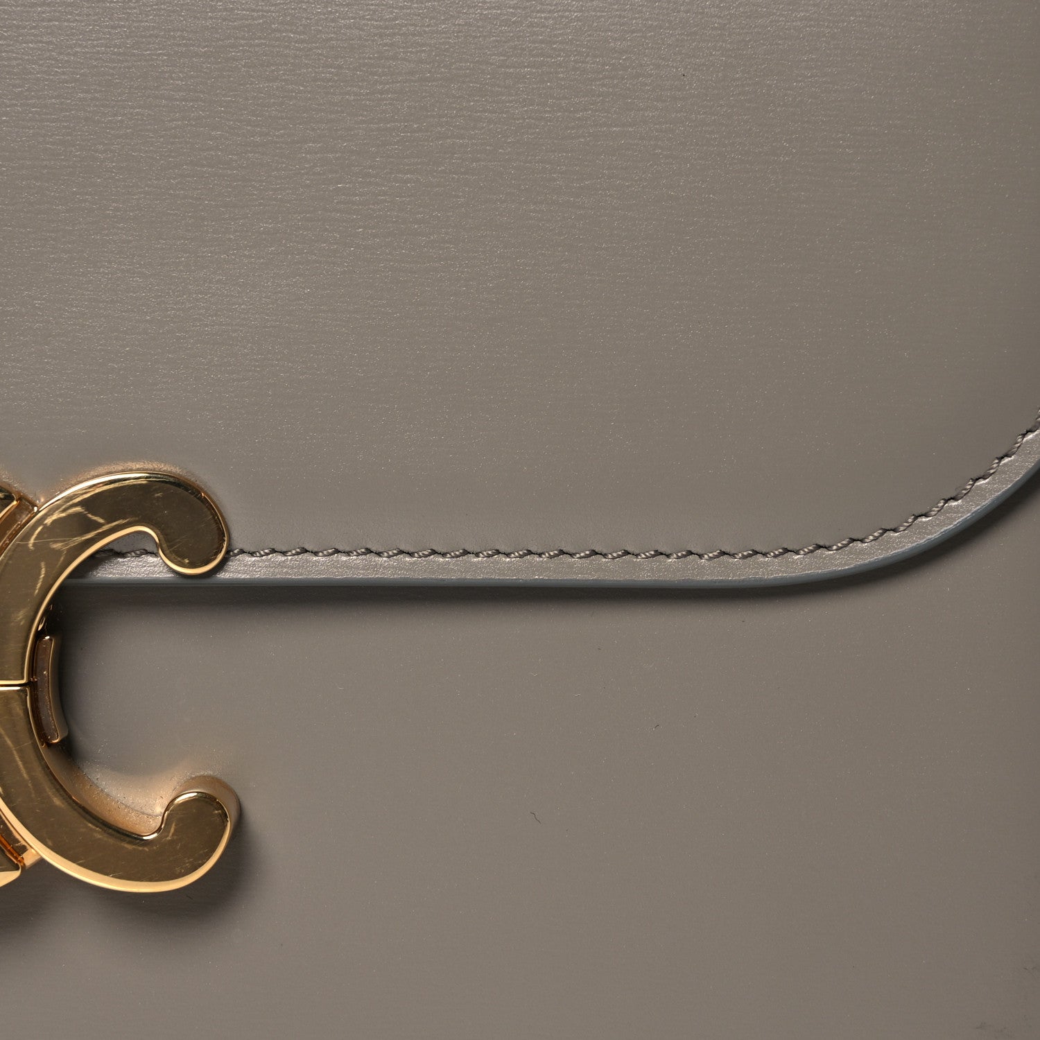 Celine Shiny Calfskin Medium Triomphe Pebble 9 of 17