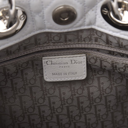 Christian Dior Lambskin Cannage Medium Soft Lady Dior White 6 of 18