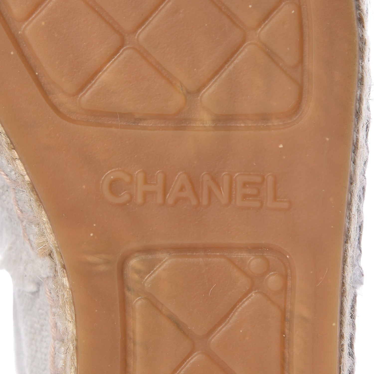 Chanel Linen CC Espadrilles 37 Beige Black 8 of 17