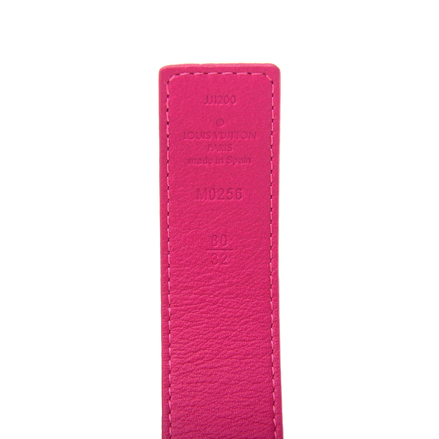 Louis Vuitton Calfskin Monogram 30mm LV Initiales Reversible Belt 80 32 Pink 5 of 5