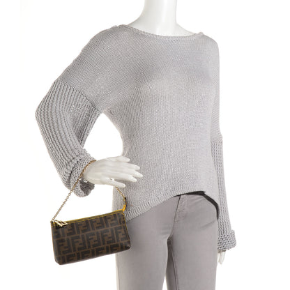 Fendi Zucca Spalmati Pochette Tobacco Giallo 2 of 9