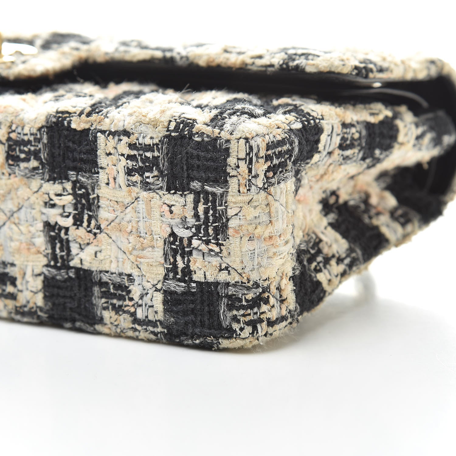 Chanel Tweed Quilted Medium Double Flap Multicolor 10 of 10
