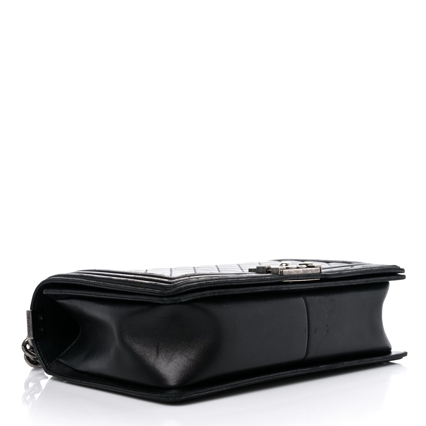 Lambskin Quilted New Medium Boy Flap Black