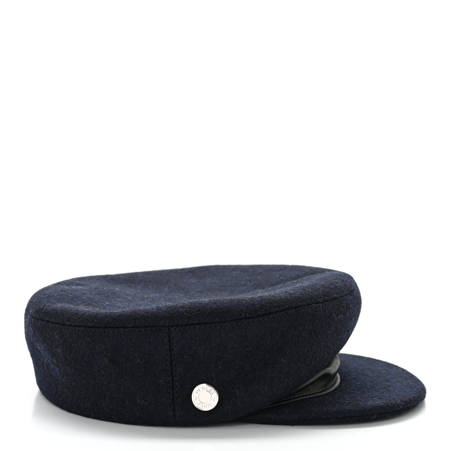 Hermes Cashmere Swift Womens Deauville Cap 57 Black 5 of 9