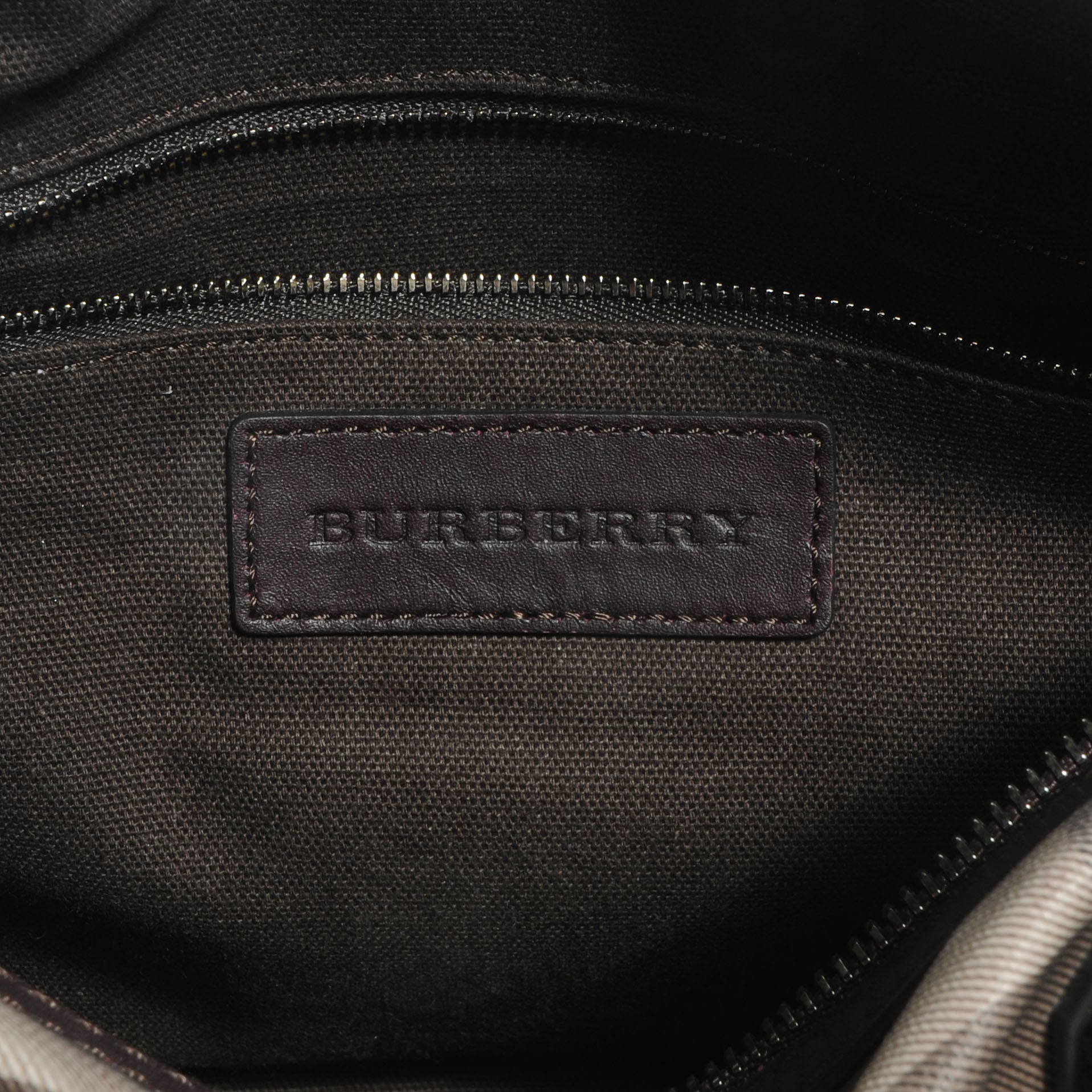 Burberry Smoked Check Bowler Bag Brown 6 of 12