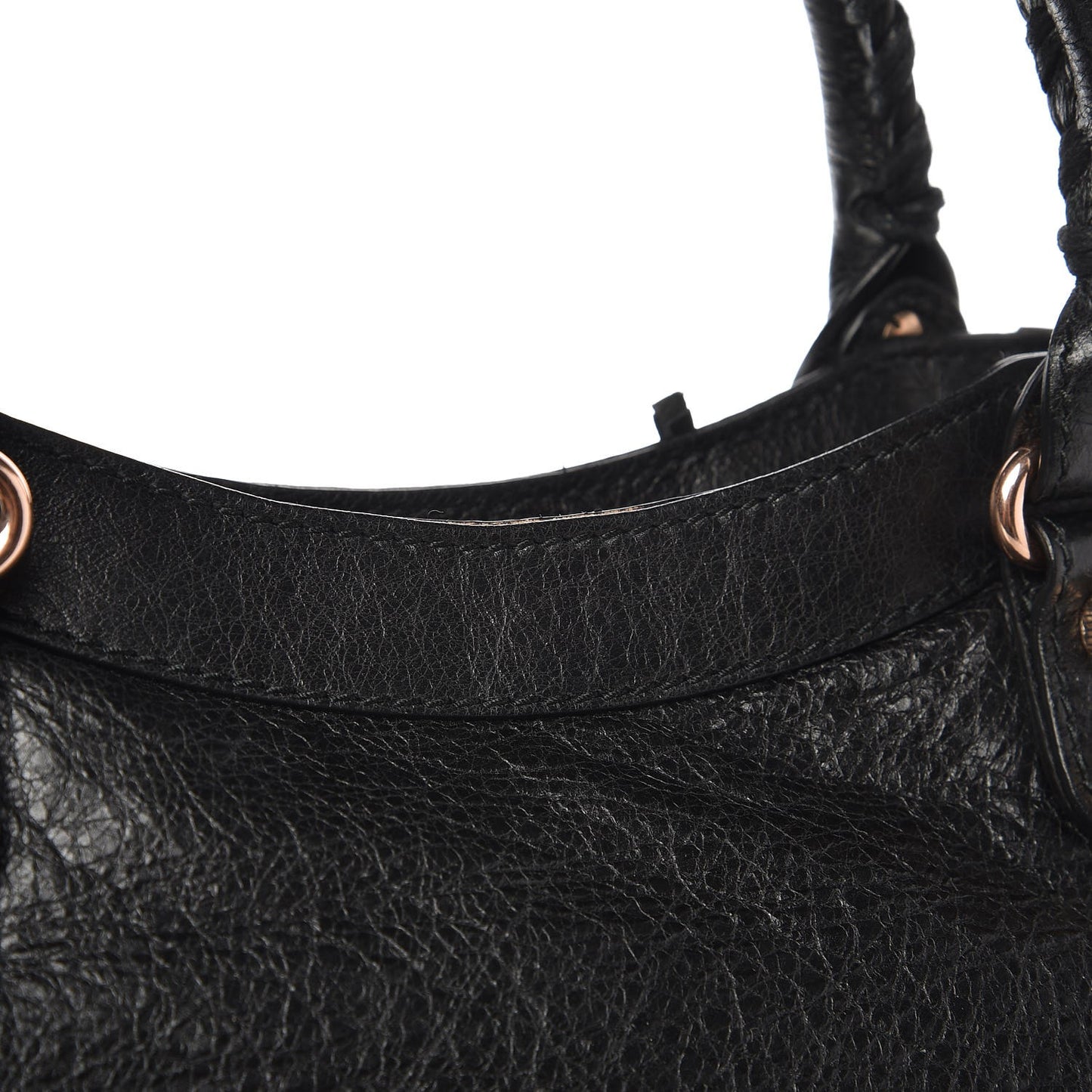 Agneau Giant 12 Rose Gold Hardware Velo Black
