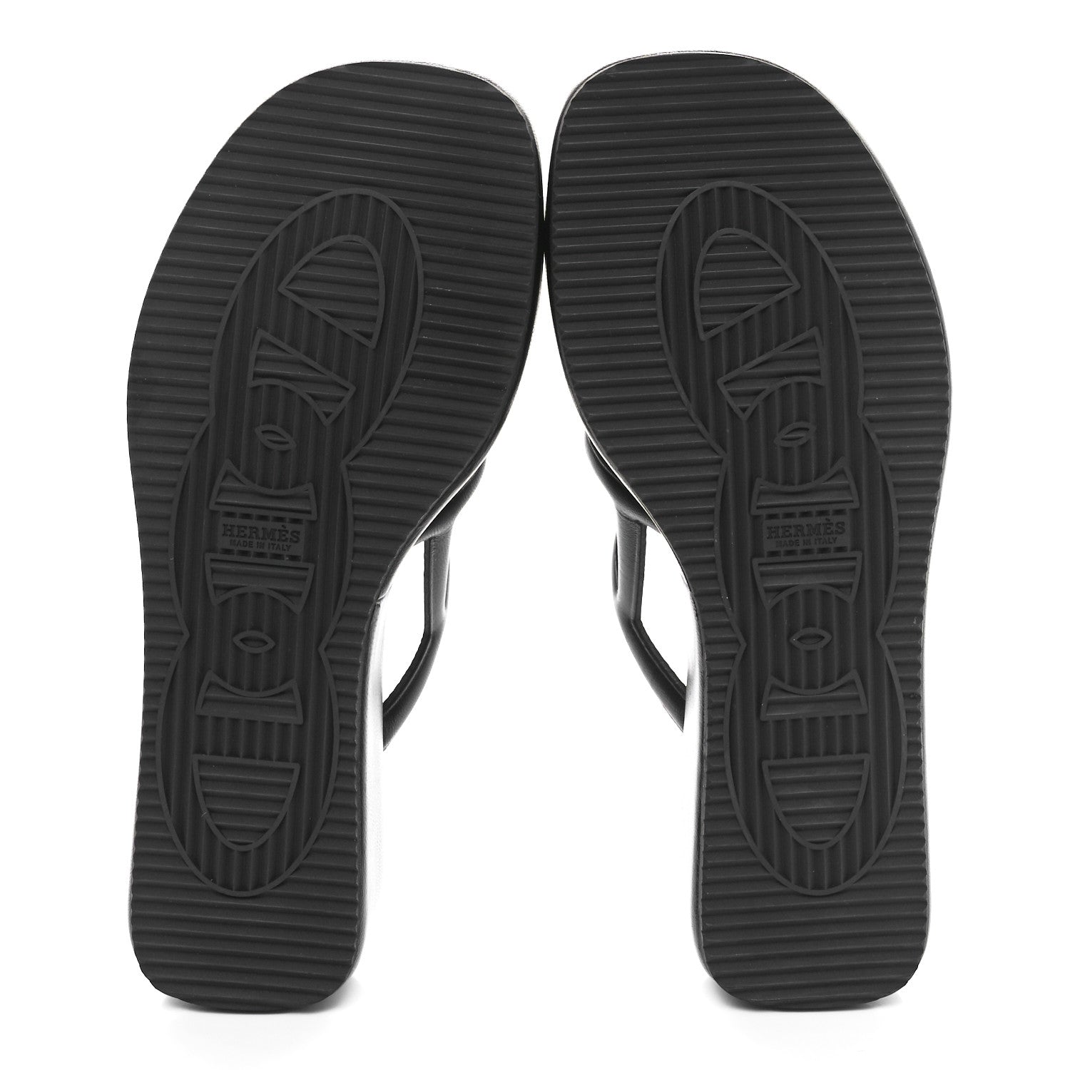 Hermes Nappa Gipsy Sandals 37 Black 5 of 8