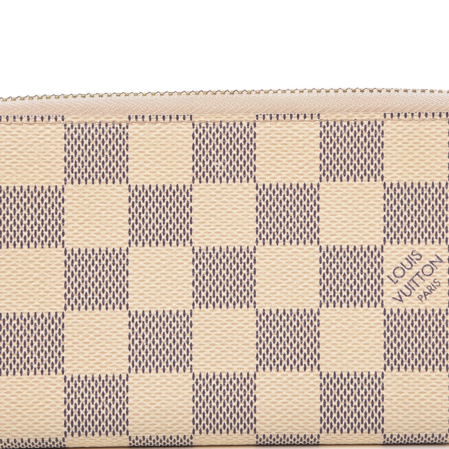 Damier Azur Clemence Wallet Rose Ballerine