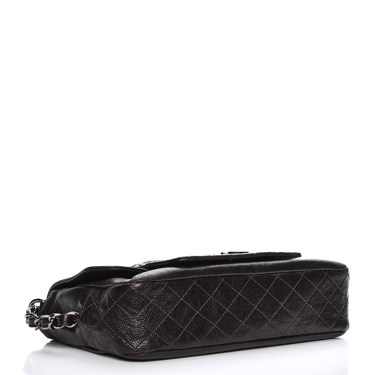 Chanel Glazed Caviar Small Pocket In The City Shoulder Bag Brown 4 of 8