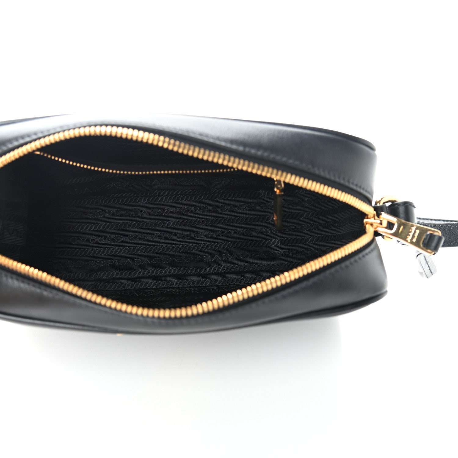 Prada Soft Calfskin Camera Crossbody Bag Black 4 of 8