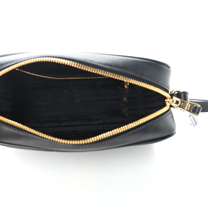 Prada Soft Calfskin Camera Crossbody Bag Black 4 of 8