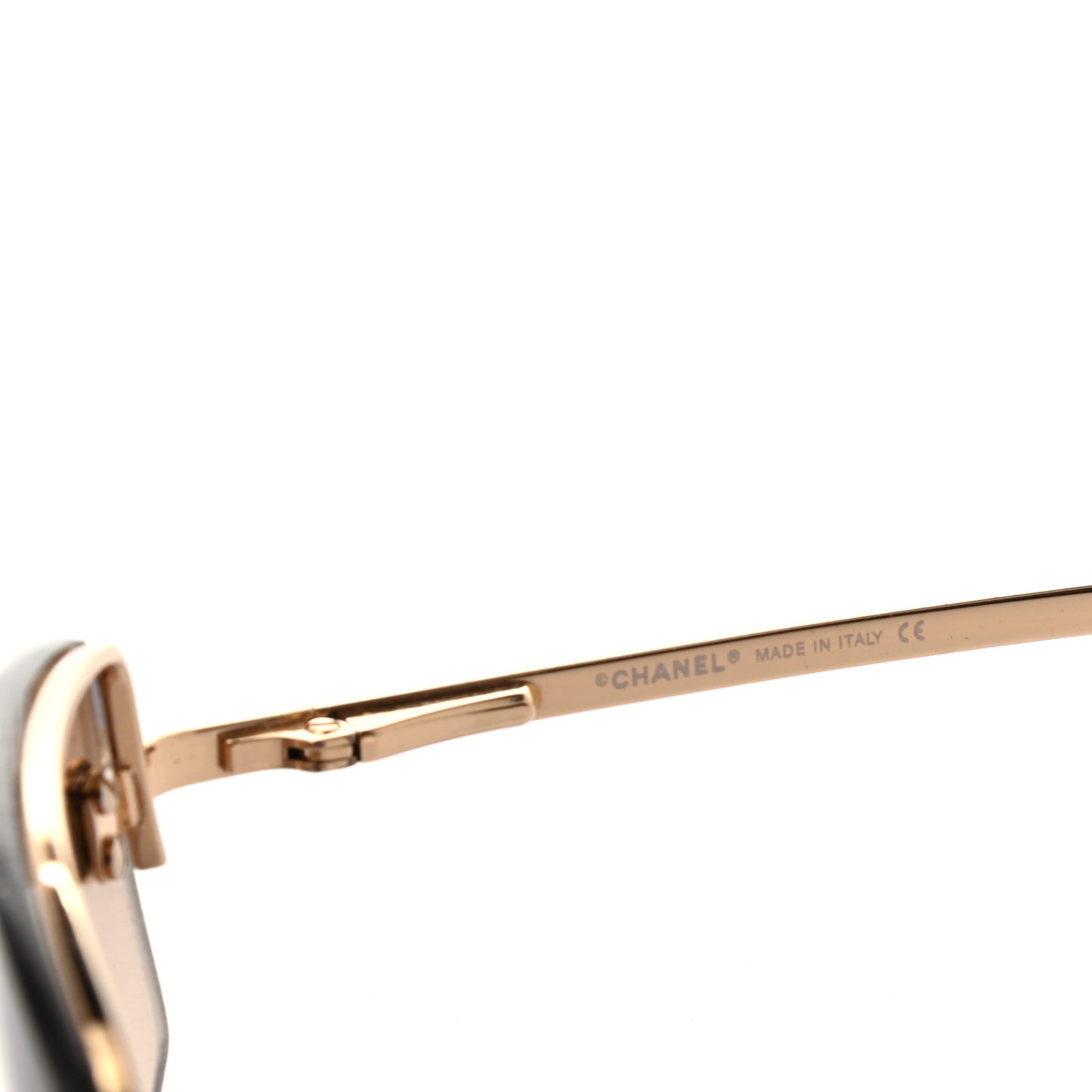 Crystal CC Logo Sunglasses 4093-B Gold