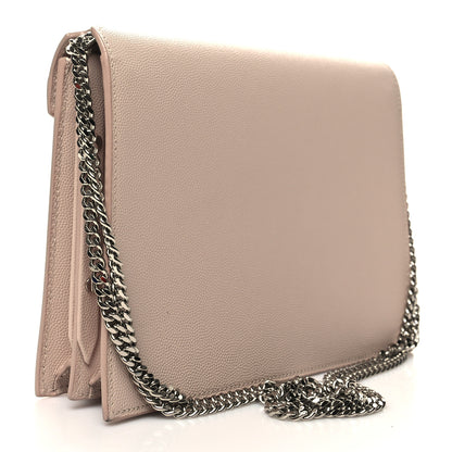 Saint Laurent Grain De Poudre Monogram Cassandra Clasp Bag Marble Pink 3 of 12
