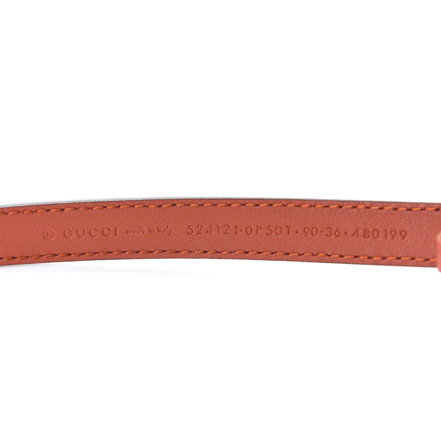Skipper Calfskin Logo 15mm Belt 90 36 Burnt Orange