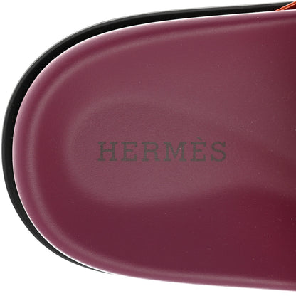 Hermes Suede Goatskin Extra Sandals 36.5 Rouge Jaipur Vinicunca 7 of 8
