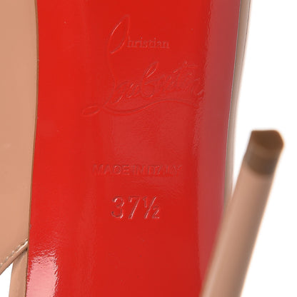 Christian Louboutin Patent Private Number 120 Pumps 37.5 Nude 7 of 8