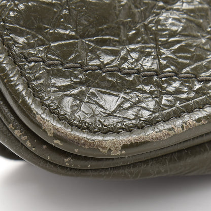 Saint Laurent Crinkled Calfskin Matelasse Monogram Niki Chain Wallet Khaki Militaire 11 of 12