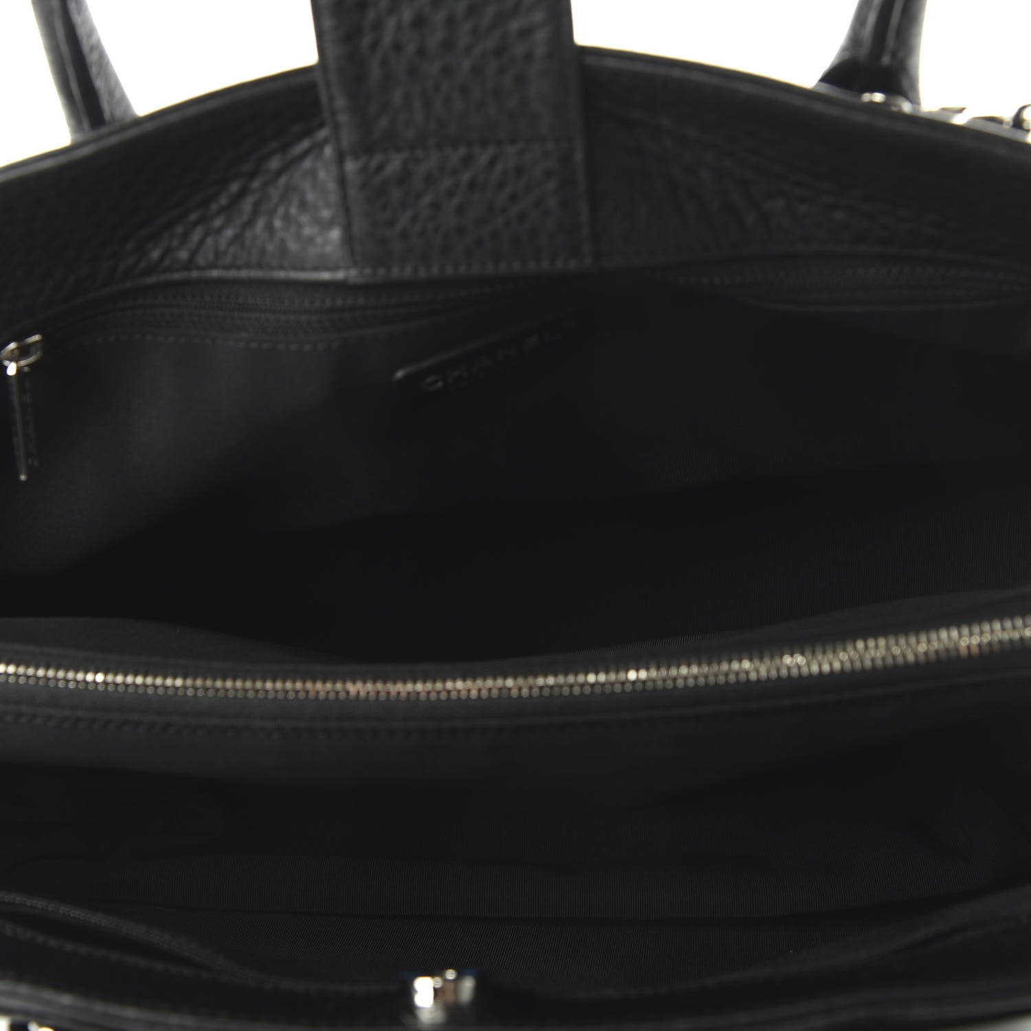 Chanel Deerskin Cerf Executive Shopper Tote Black 5 of 10