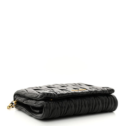 Miu Miu Nappa Matelasse Chain Crossbody Black 4 of 12
