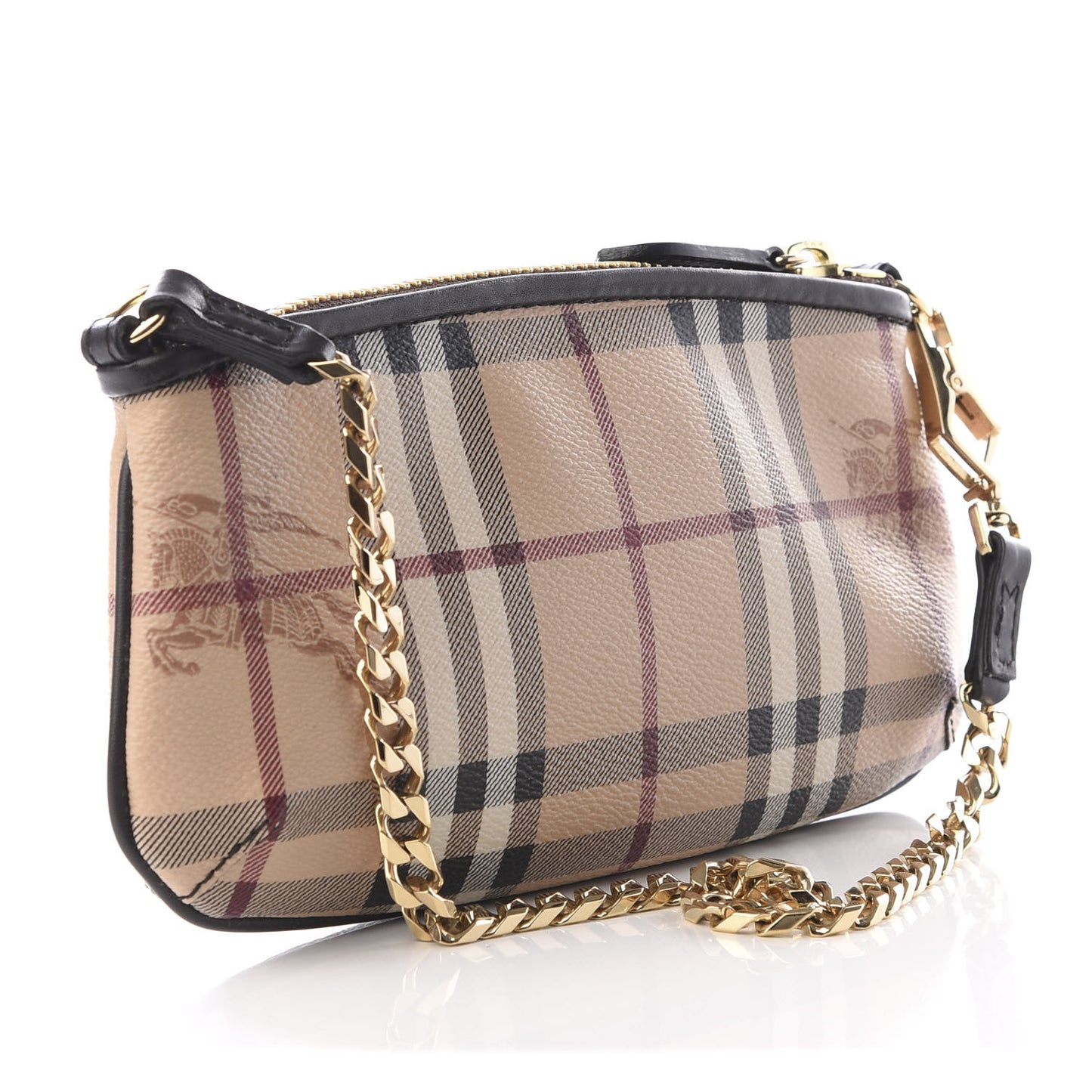 Haymarket Check Clara Pochette Chocolate
