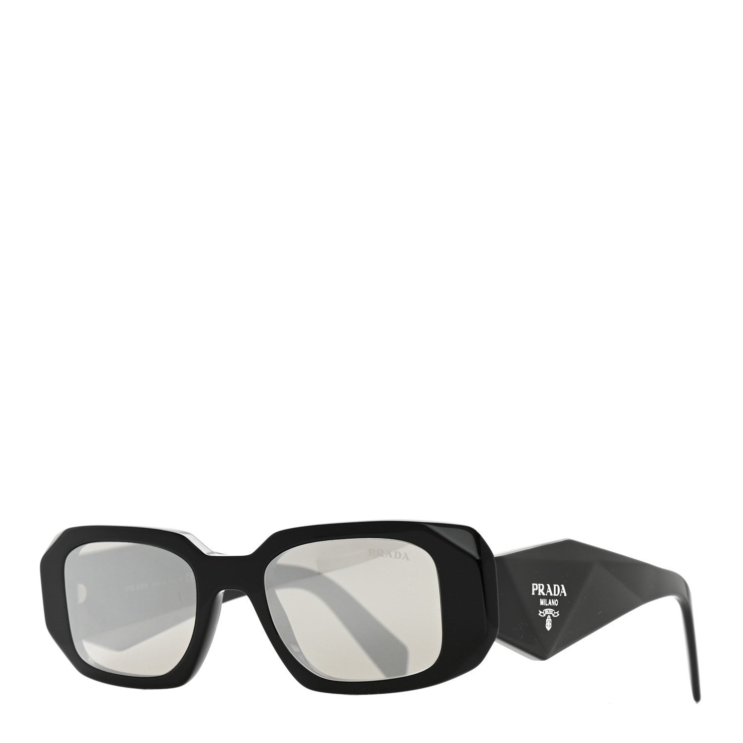 Prada Acetate Symbole Sunglasses SPR 17W Black 1 of 7