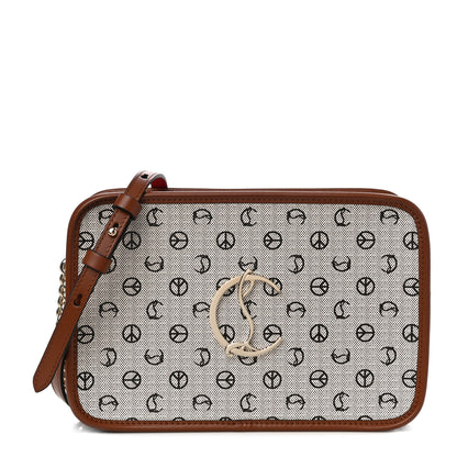 Christian Louboutin Radioloubi Peace Toile Shoulder Bag Cuoio 1 of 10