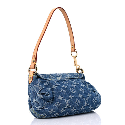 Louis Vuitton Monogram Denim Mini Pleaty Blue 3 of 8
