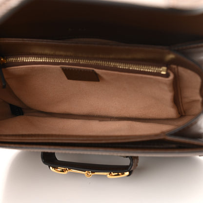 Gucci GG Supreme Monogram Horsebit 1955 Shoulder Bag Beige Brown Sugar 6 of 14