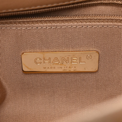Chanel Lambskin Quilted Large Chanel 19 Flap Dark Beige 5 of 8