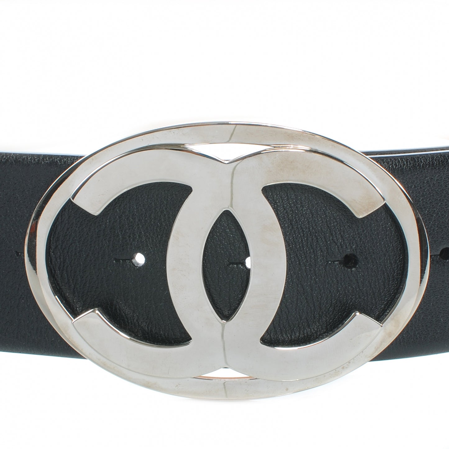 Leather CC Logo Belt 85 34 Black