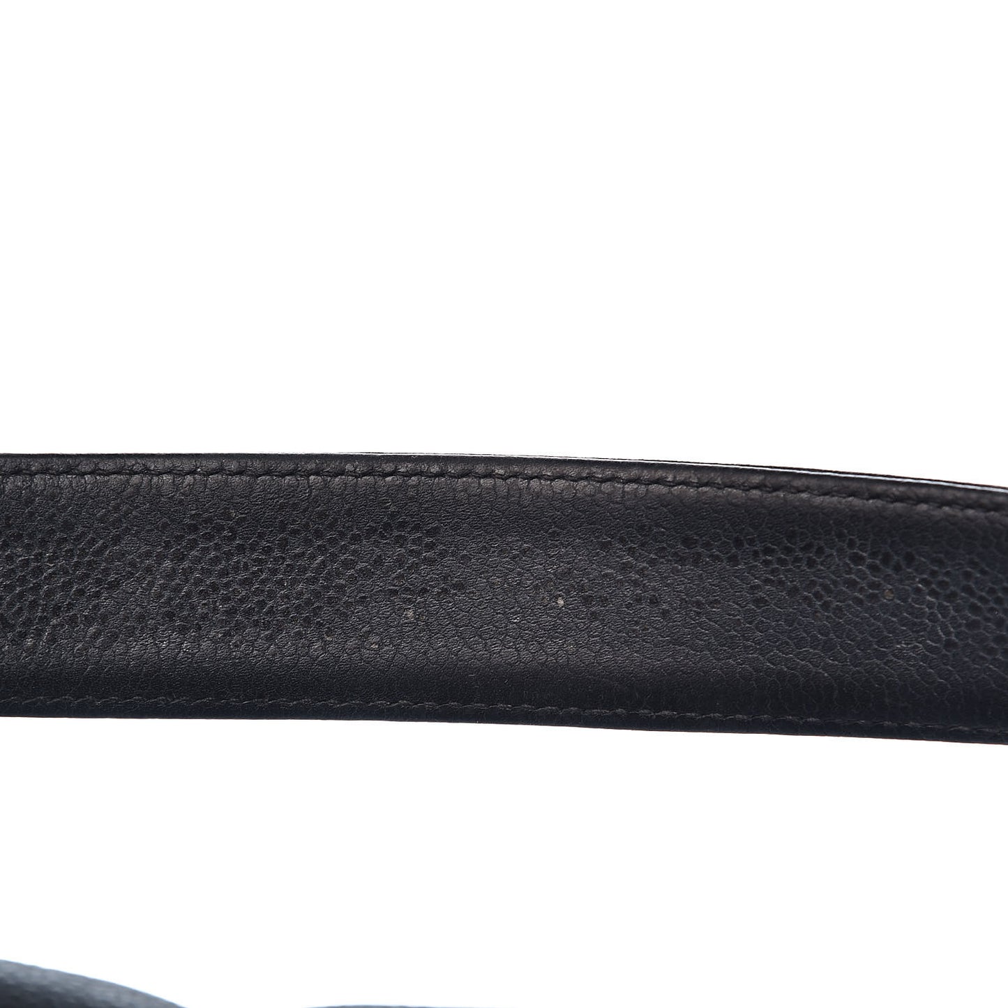 Caviar Quilted Mademoiselle Satchel Black