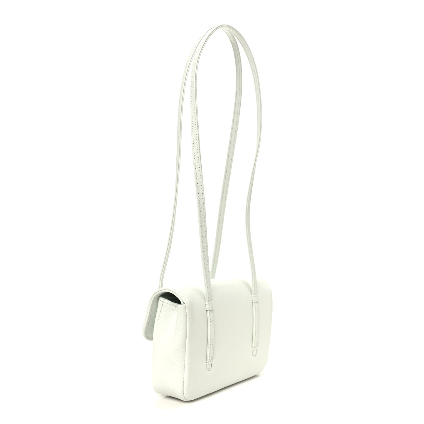 Shiny Caviar Mini Preppy Coco Shoulder Bag Light Blue