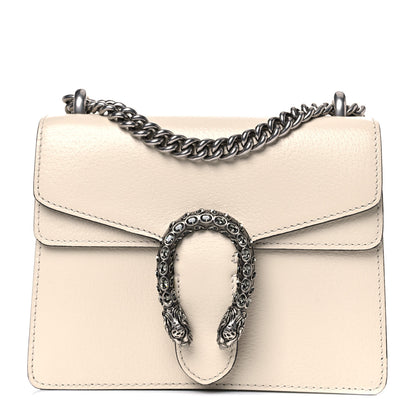 Gucci Textured Calfskin Crystal Mini Dionysus Shoulder Bag Mystic White 1 of 16