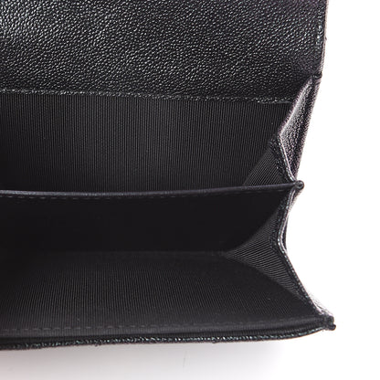 Chanel Iridescent Caviar Quilted Flap Card Holder Wallet Black 4 of 8