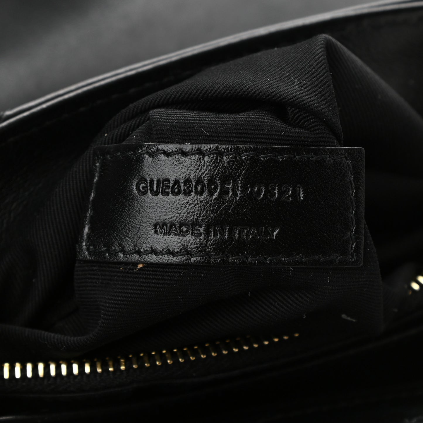 Calfskin Y Quilted Monogram Toy Loulou Crossbody Bag Black