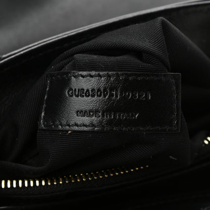 Saint Laurent Calfskin Y Quilted Monogram Toy Loulou Crossbody Bag Black 7 of 11