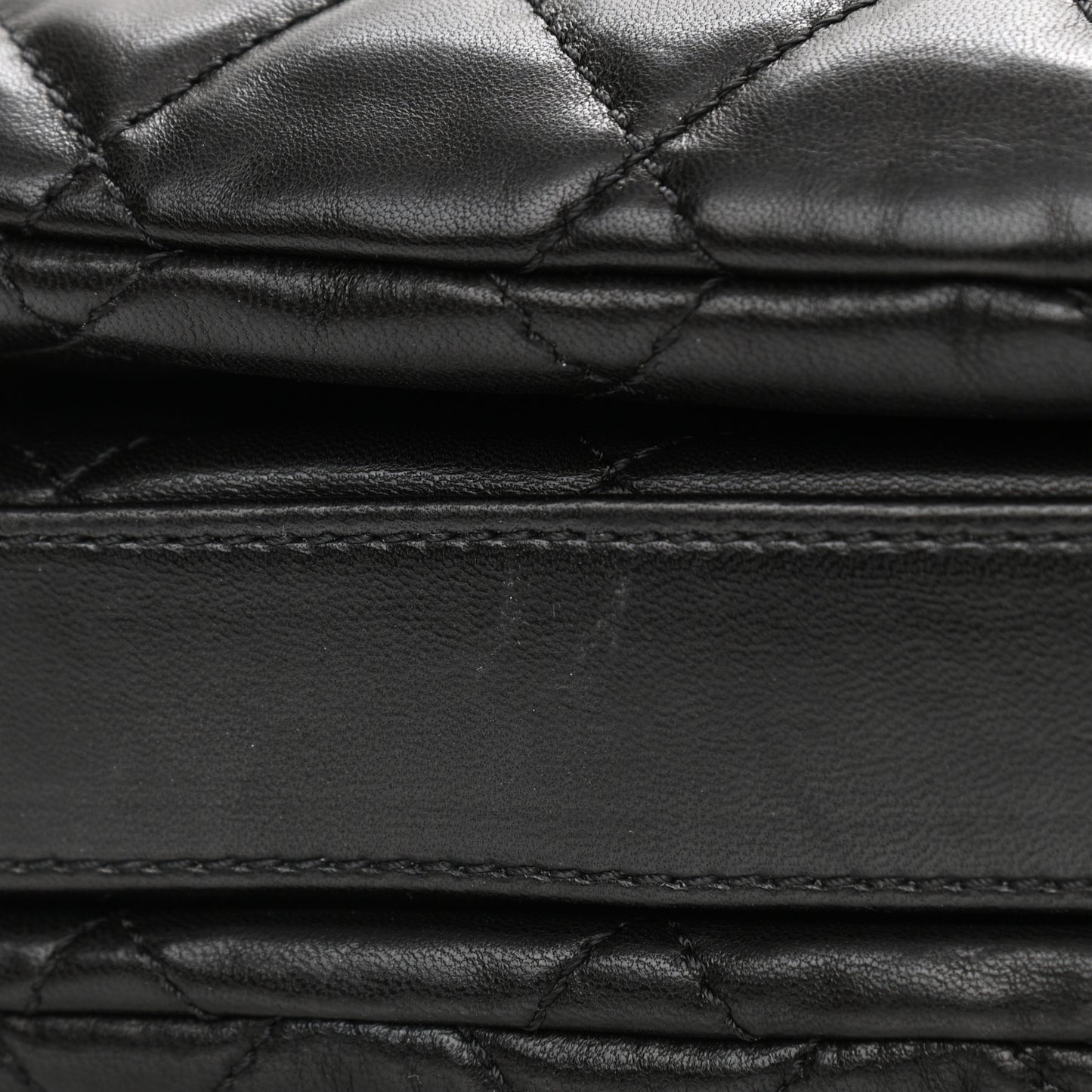 Lambskin Quilted Chanel 3 Large Flap Black