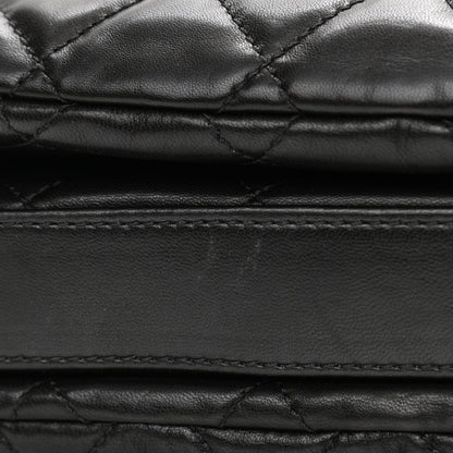 Chanel Lambskin Quilted Chanel 3 Large Flap Black 10 of 10